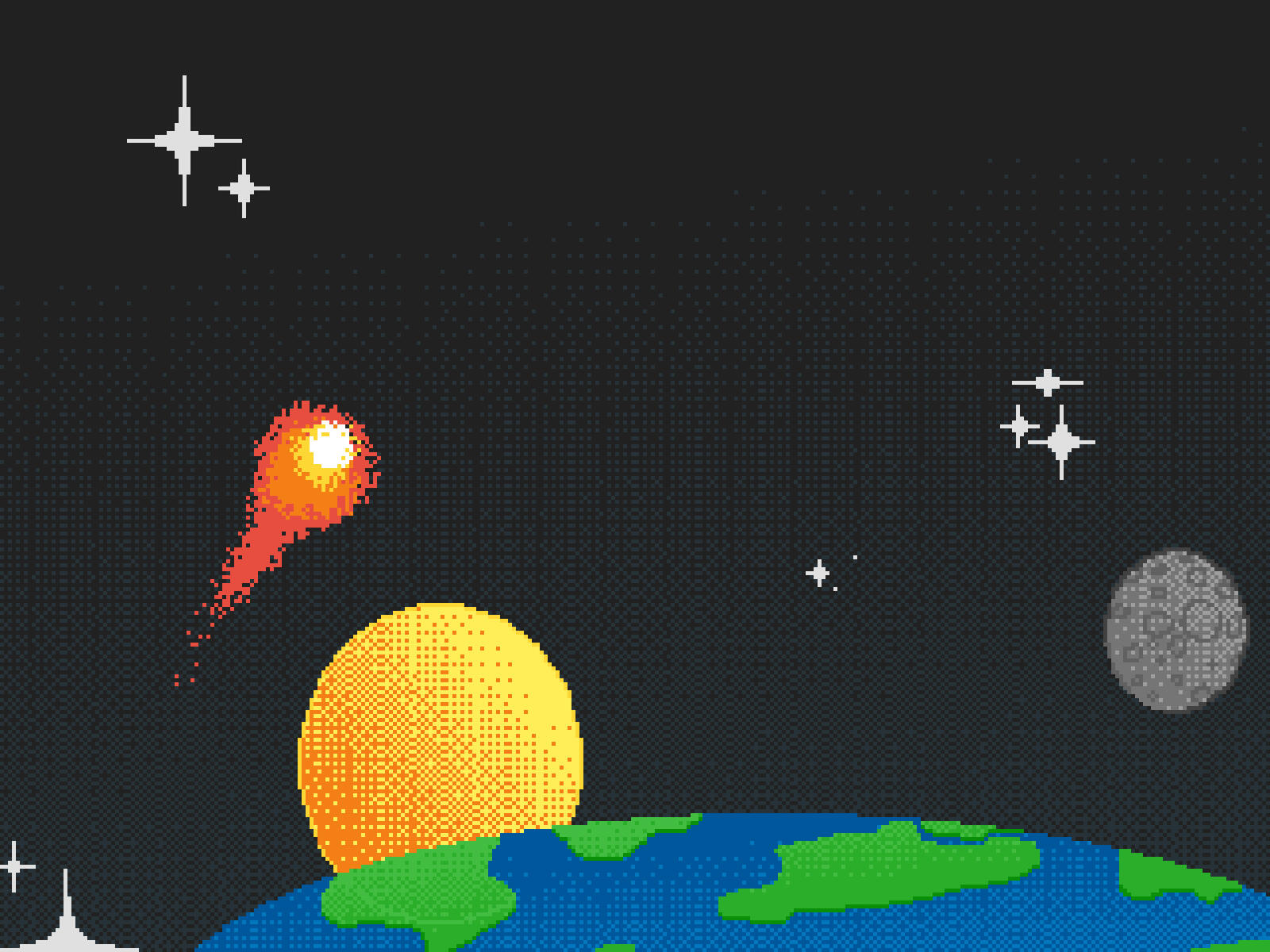 &quot;Space&quot; stage background for a pygame project.