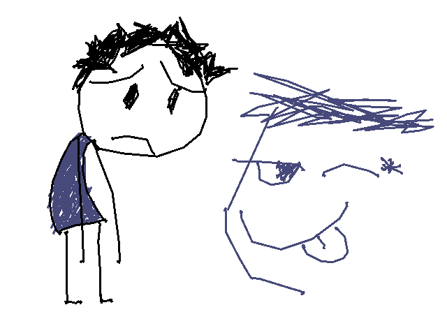 Quick sketch I made in under a minute for my friend.